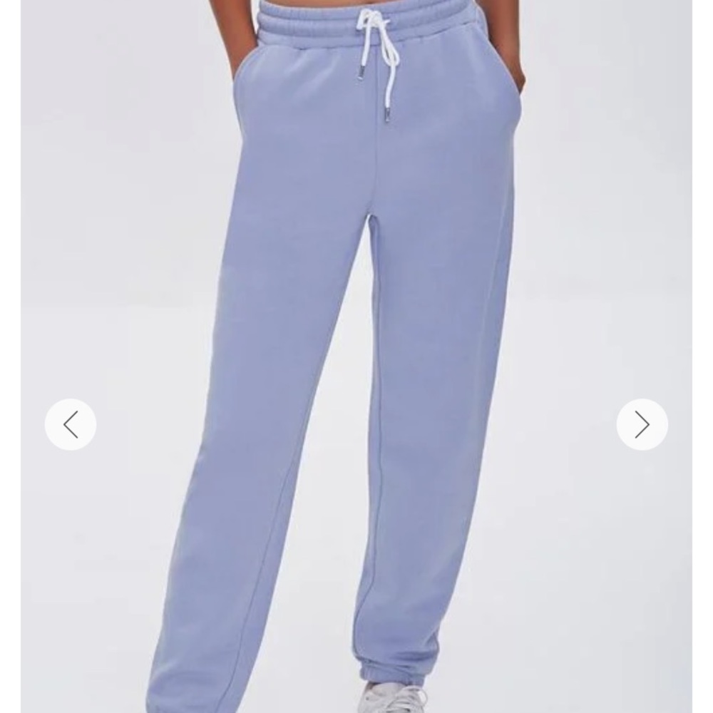 Fleece drawstring joggers